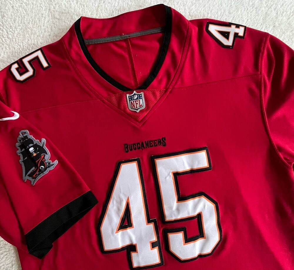 Tampa Bay Buccaneers Nike NFL Football Jersey Mens Large Red Devin White 45